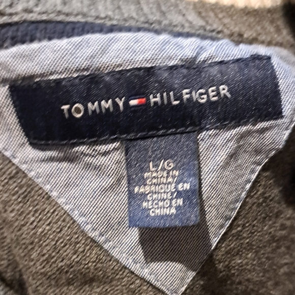 Tommy Hilfiger Dark Gray Zip-Up Sweater - Picture 2 of 4